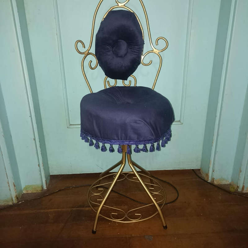 Refurbished Blue boudoir chair