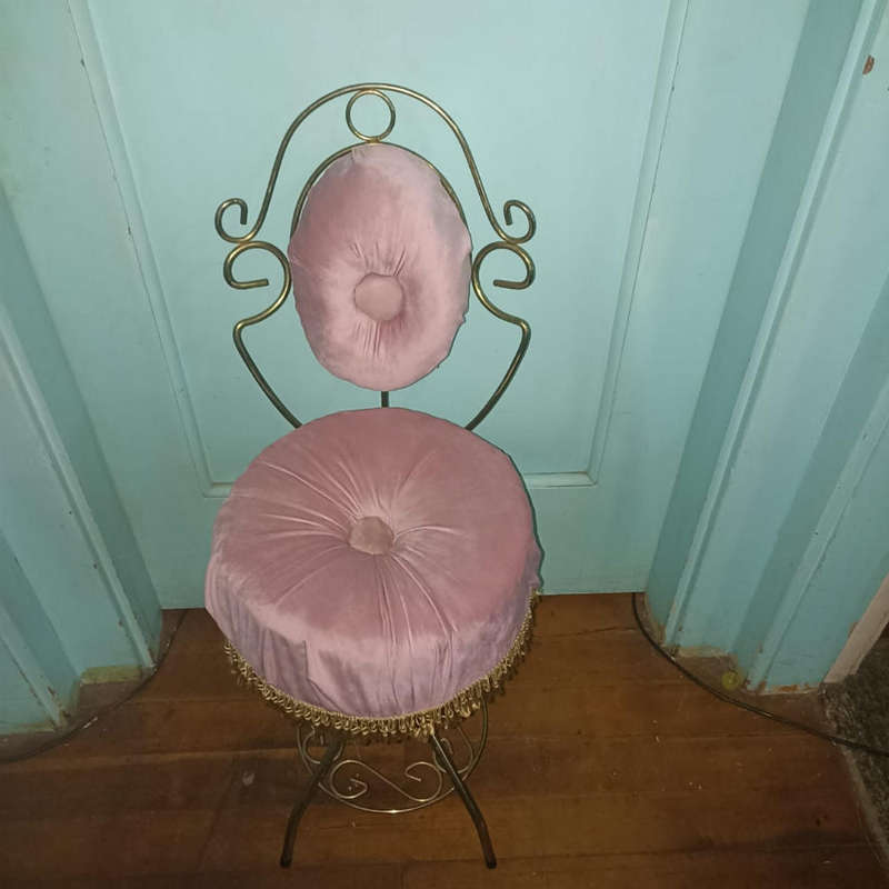 1960 Renovated  Boudoir pink chair