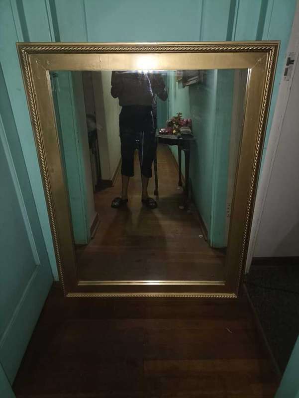 Beautiful huge Golden refurbished Mirror