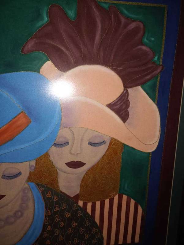 Painting of ladies with Hats