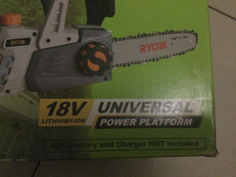 RYOBI 18V CORDLESS CHAIN SAW XCS - 254