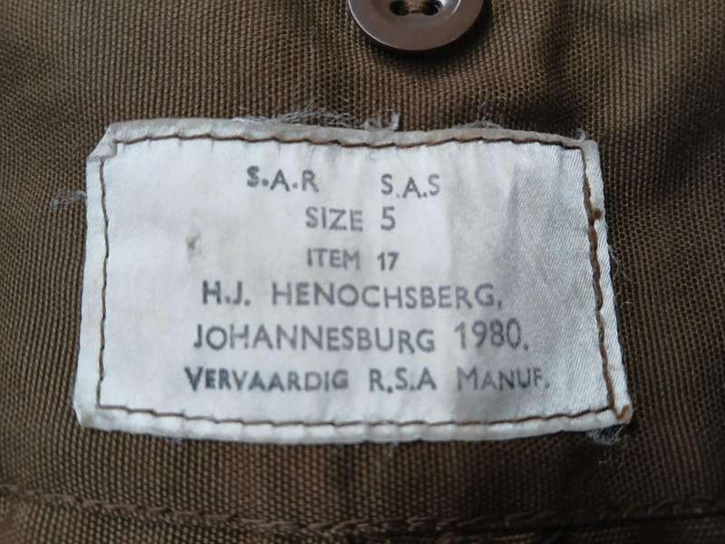 SAP - South African Railway Police Task Force  Camouflage Long Sleeve Shirt and Trousers - RARE ITEM