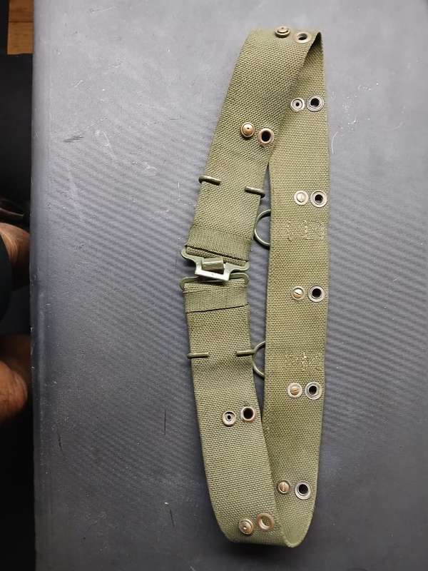 Koevoet olive green webbing belt