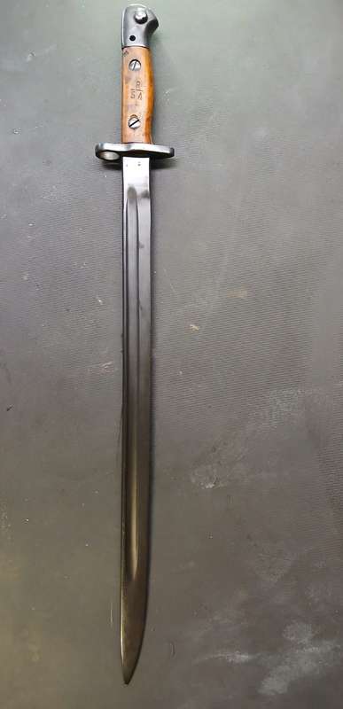 1907 Pattern 303 Bayonet With Brown Leather Scabbard