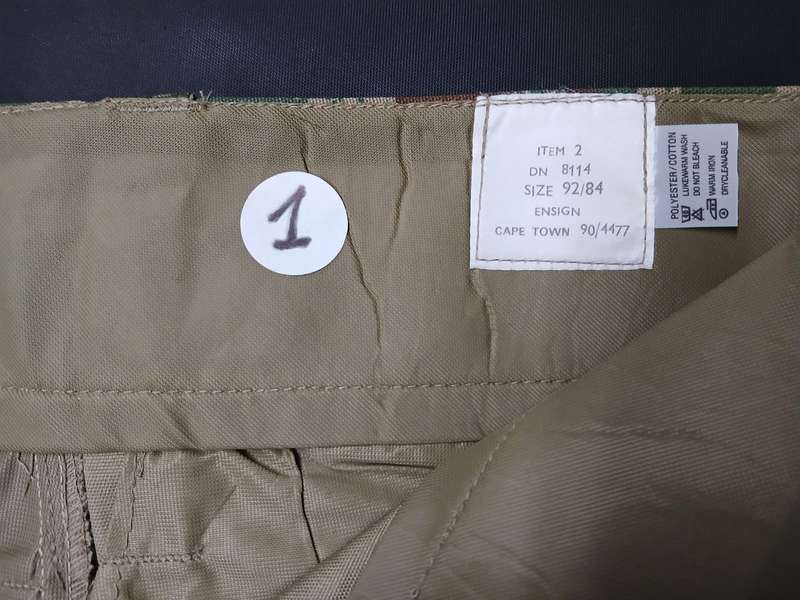 SAPS CAMO TROUSERS PATTERN 2 - SIZE 92/84  (2)- UNUSED / UNISSUED - BRAND NEW