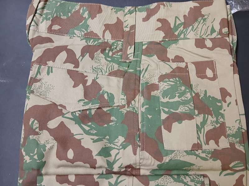 SAPS CAMO TROUSERS PATTERN 2 - SIZE 92/84  (2)- UNUSED / UNISSUED - BRAND NEW