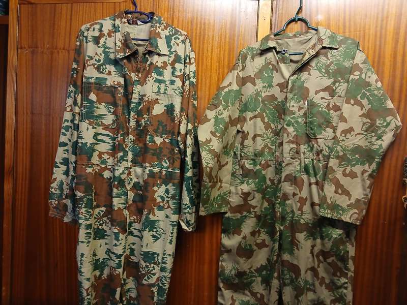 For the connoisseur collector - SAP 1st Pattern and 2nd Pattern Camo Coverall Combo.