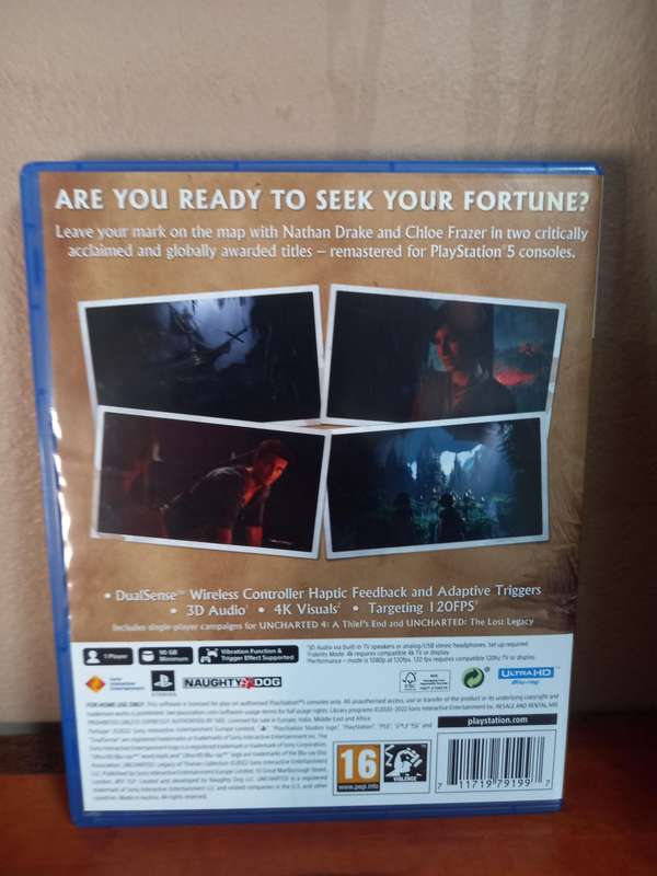 Uncharted Legacy Of Thieves Collection Remastered