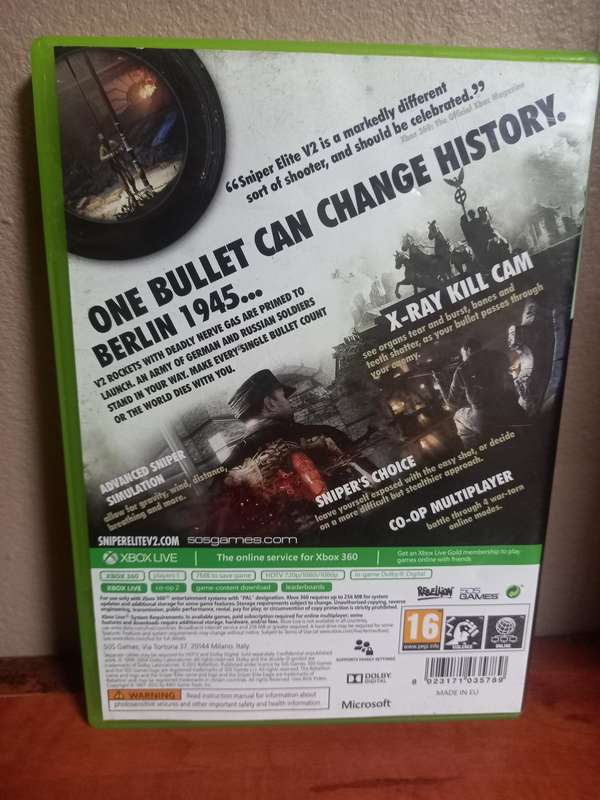 Sniper Elite V2 Xbox 360