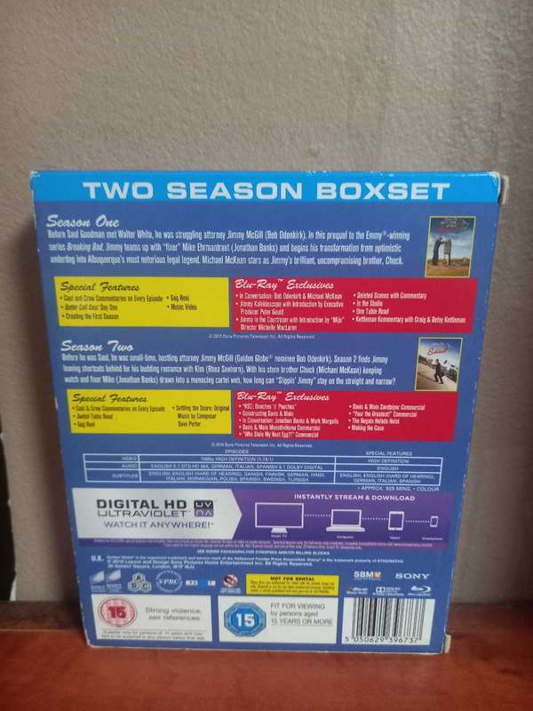 Better Call Saul Season 1 And 2 Blu-ray Box Set