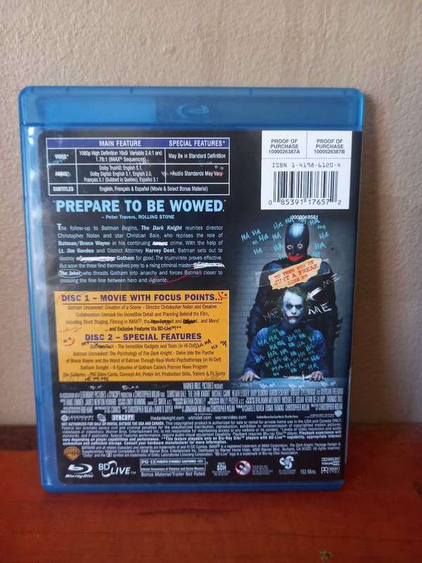The Dark Knight Blu-ray (American Version)