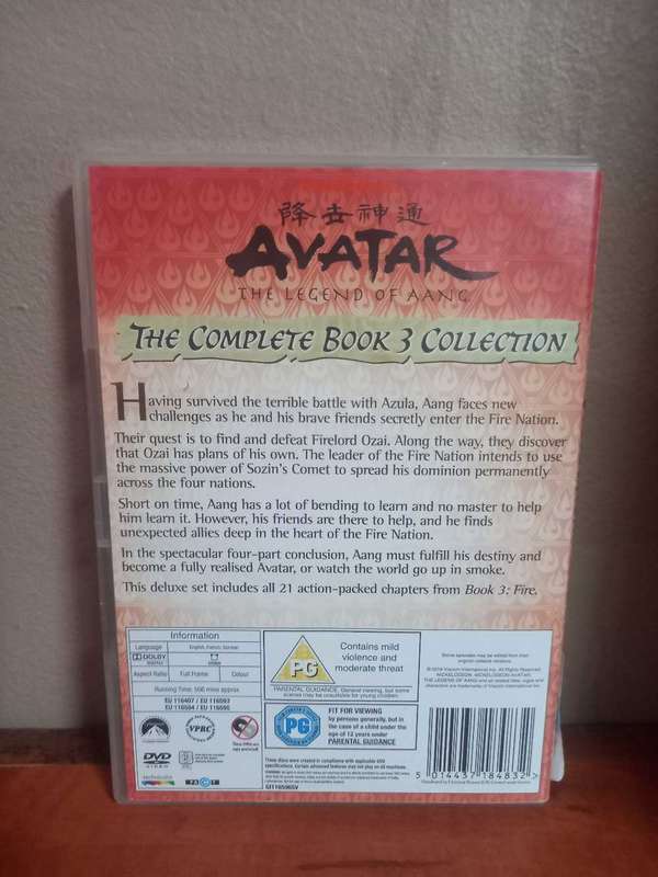 Avatar The Legend Of Aang The Complete Book 3 Collection