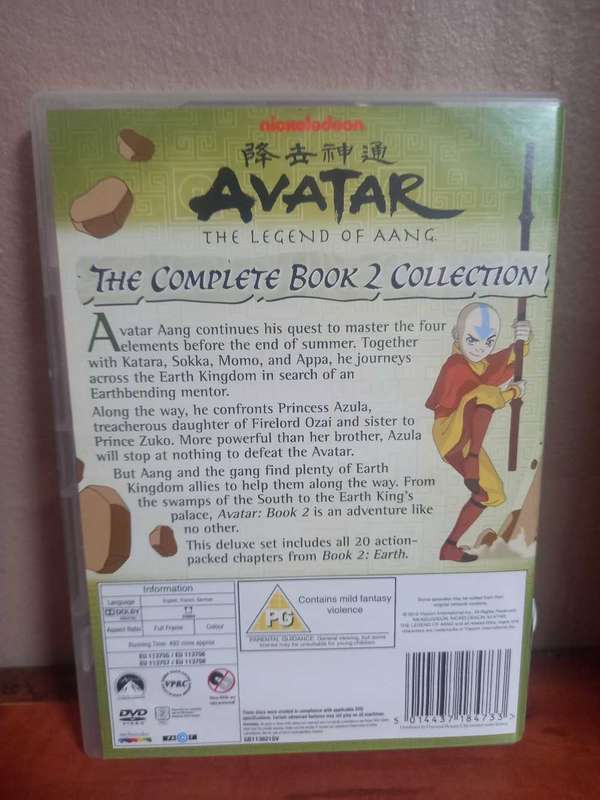 Avatar The Legend Of Aang The Complete Book 2 Collection
