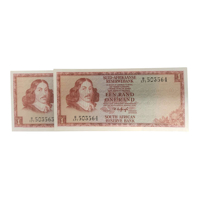 TW de Jongh 2nd Issue 1 Rand x 2