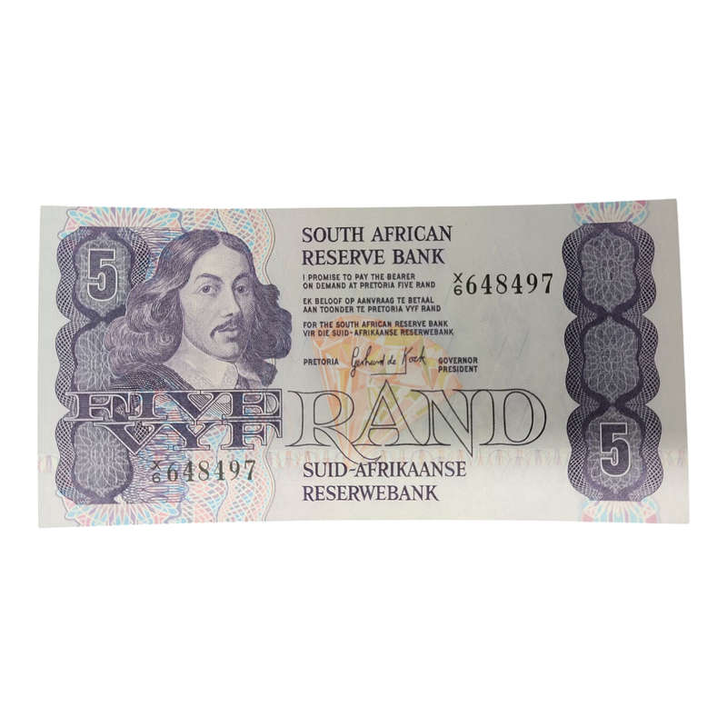 Gerhard de Kock 2nd Issue Replacement Note 5 Rand
