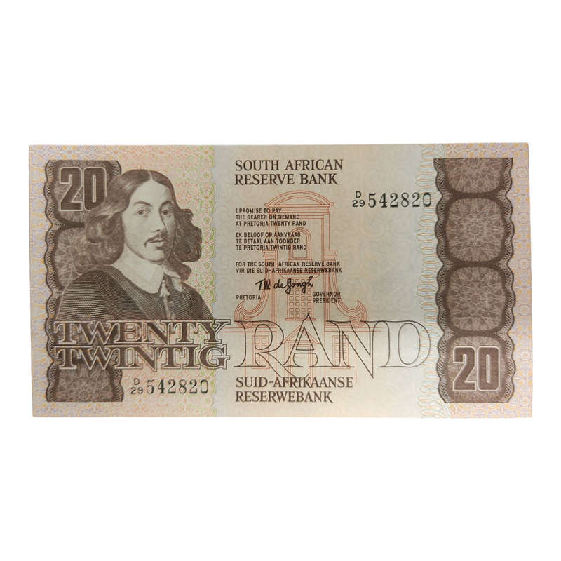 TW de Jongh 4th and Only Issue 20 Rand