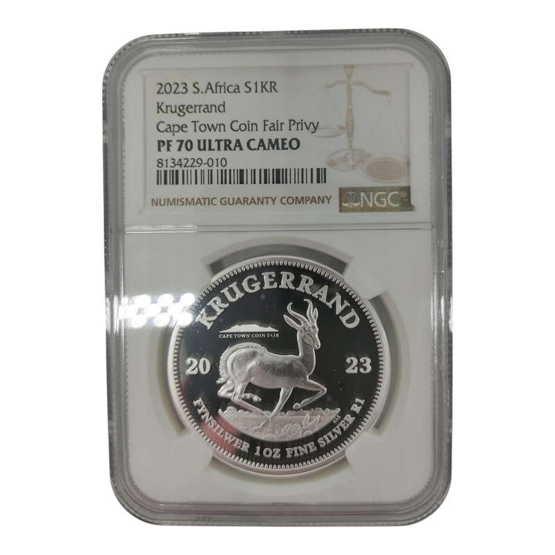 2023 Cape Town Privy Silver PF70 1Oz Krugerrand