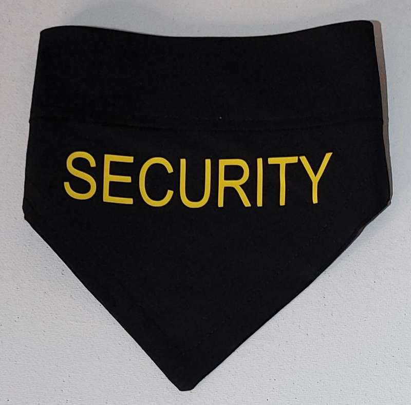 Pet Bandana Black (Security)