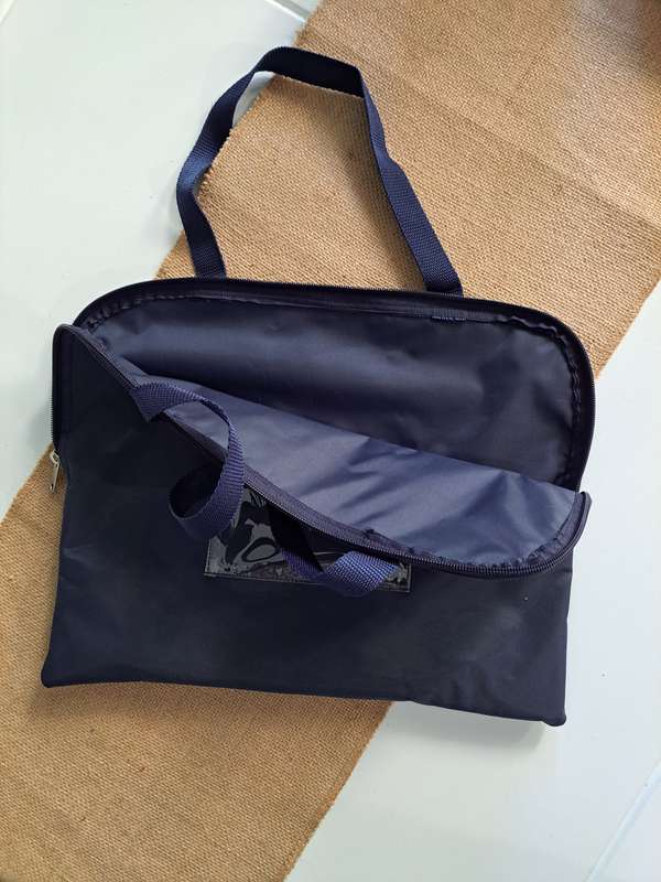 Canvas book bag navy