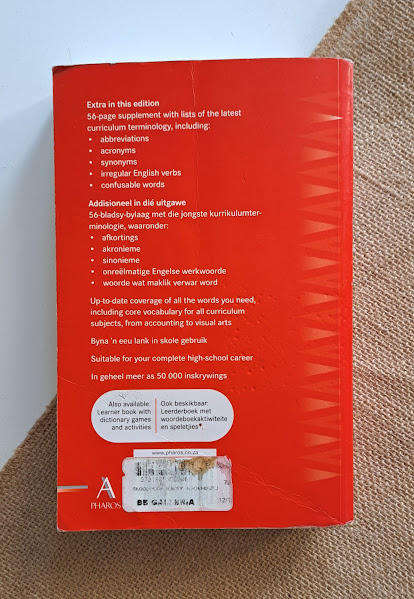 Pharos Skool -woordeboek School Dictionary Tweetalig Bilingual