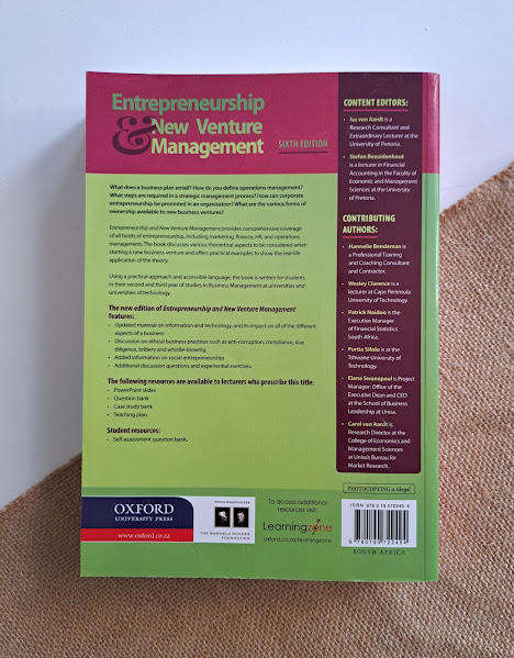 Entrepreneurship & New Venture Management