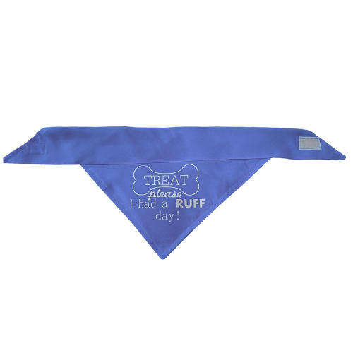 Pet Bandana Blue (Treat please, I had a ruff day)
