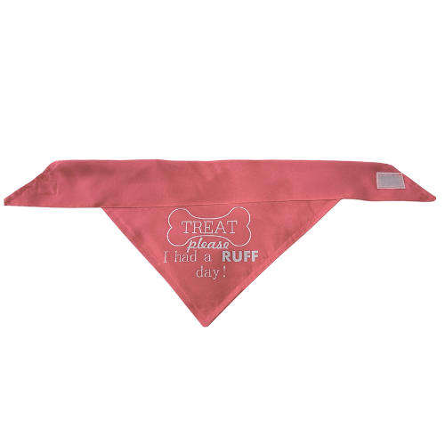Pet Bandana Pink (Treat please, I had a ruff day)