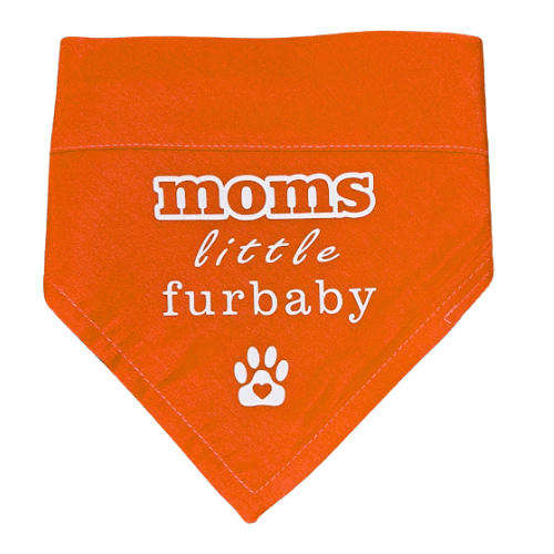 Pet Bandana Orange  ( Mom's little furbaby)