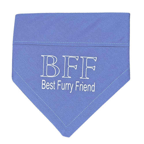 Pet Bandana Blue (BFF best furry friend)