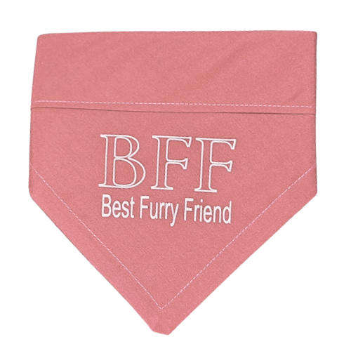 Pet Bandana Pink (BFF best furry friend)