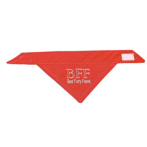 Pet Bandana Red (BFF best furry friend)