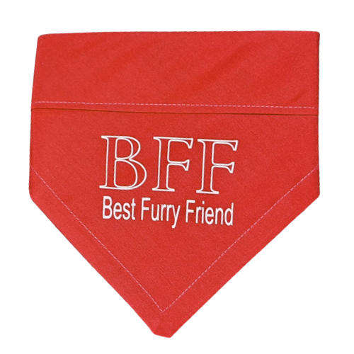 Pet Bandana Red (BFF best furry friend)