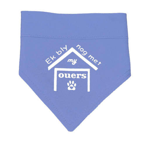 Pet Bandana Blue (Ek bly nog met my ouers)