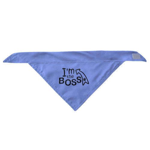 Pet Bandana Blue (I'm the Boss)