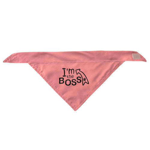 Pet Bandana Pink ( I'm the Boss )