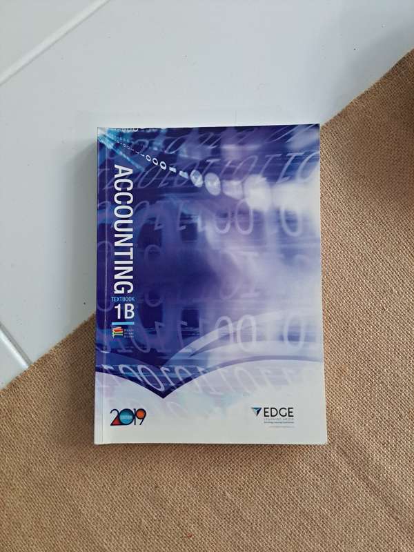 Accounting textbook 1B 2019 edition