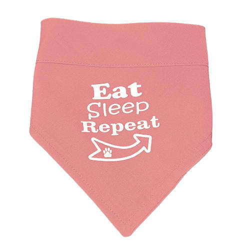 Pet Bandana Pink ( Eat Sleep Repeat )