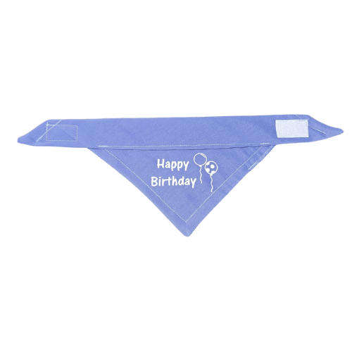 Pet Bandana Blue (Happy Birthday)