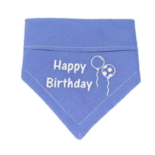 Pet Bandana Blue (Happy Birthday)