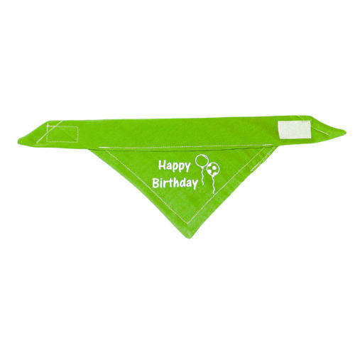 Pet Bandana Green (Happy Birthday)