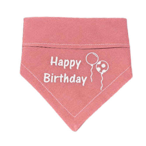 Pet Bandana Pink (Happy Birthday)