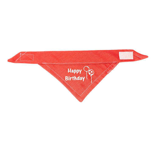 Pet Bandana Red (Happy Birthday)