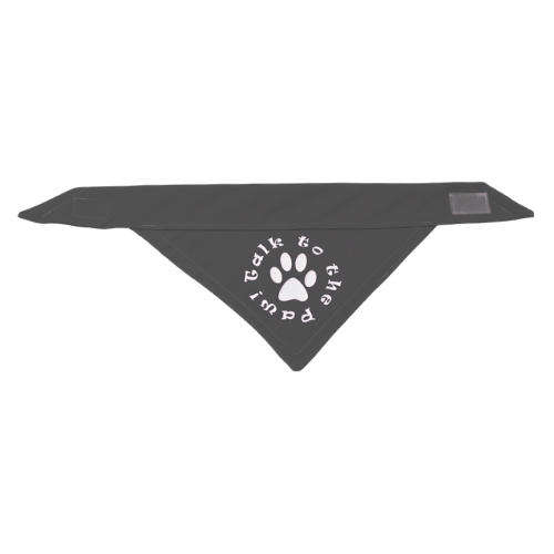 Pet Bandana Black (Talk to the paw)