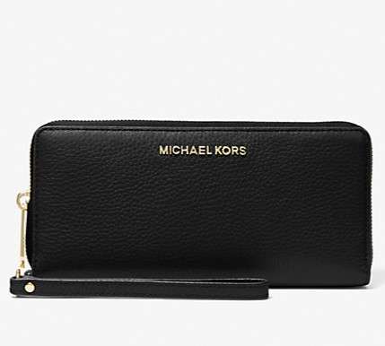 Michael Kors Jet Set Travel Large Continental Wristlet, Black