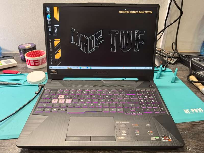 *ASUS TUF FX506*RYZEN 7-4800H*16GB RAM*512GB SSD*FHD*GTX1660TI 6GB*RGB*