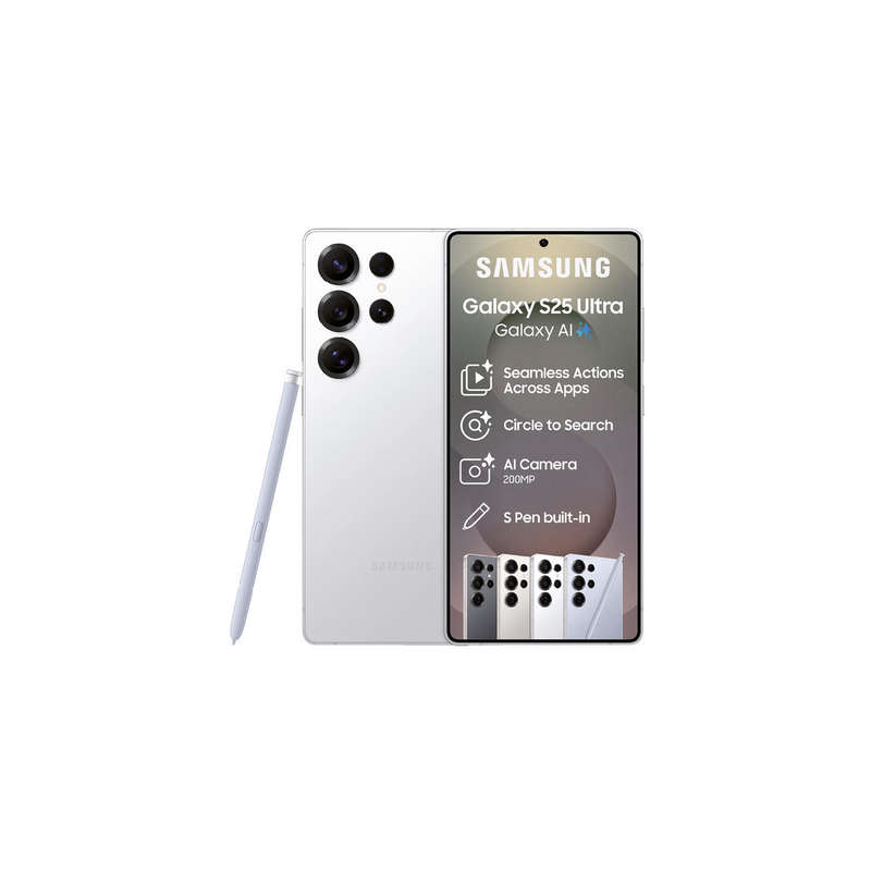 Samsung Galaxy S25 Ultra 5G 256GB (Dual Sim) - Titanium Black/White/Grey