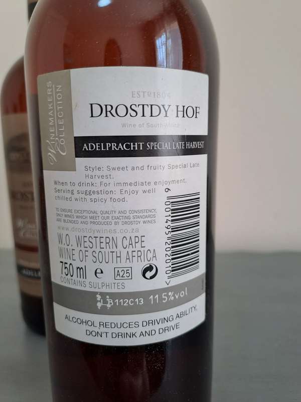 1 x 2012 Drostdy Hof Adelpracht, 750ml