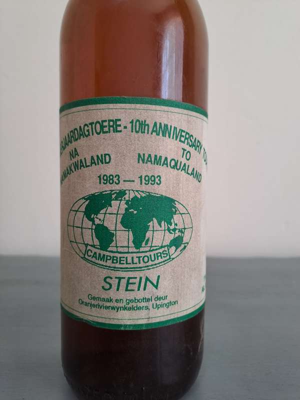 1993 10th Anniversary Tour To Namaqualand Wine, Stein, 750ml