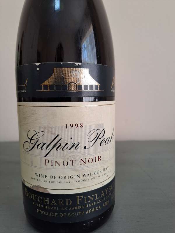 1989 Bouchard Finlayson Gafin Peak Pinot Noir, 750ml, 13%