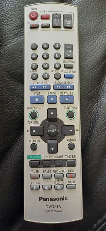 Panasonic DVD/TV Remote - EUR7720KAO